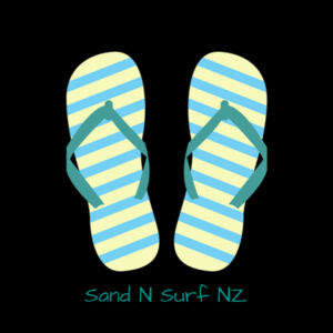 Mint stripe flip flops - Thread Project Unisex Summer Tee Design