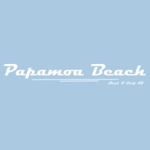 Retro Papamoa beach - Cloke Womens Origin Hoodie Design
