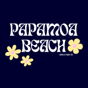Flower Child Papamoa Beach - Cloke Womens Origin Hoodie Design
