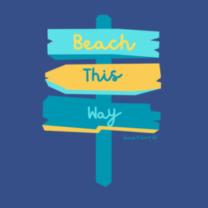 Beach this way  - Inner Coloured Mug Design