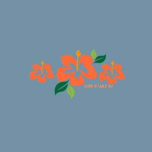 Hibiscus Trio  - AS Colour Denim Carrie Tote Design