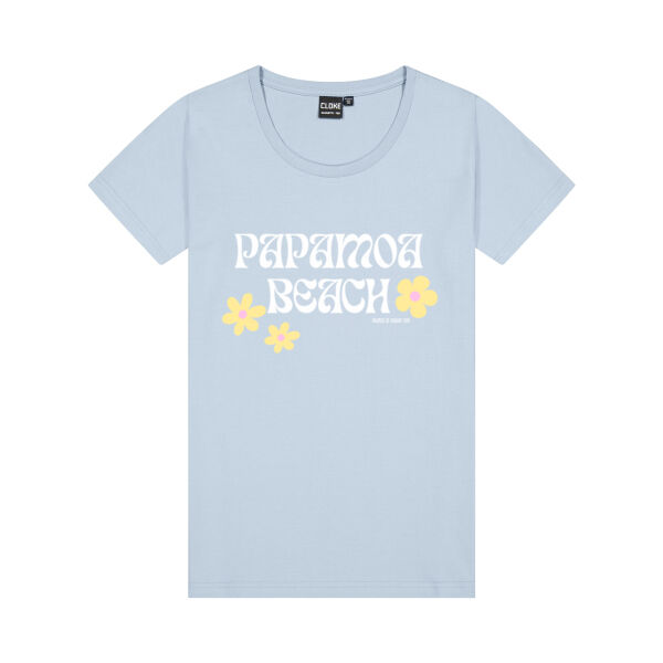 Flower Child Papamoa Beach - Cloke Womens Silhouette Tee Thumbnail