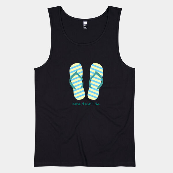 Mint flip flops - Thread Project Mens Summer Singlet Thumbnail