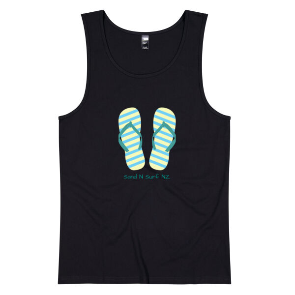 Mint flip flops - Thread Project Mens Summer Singlet Thumbnail