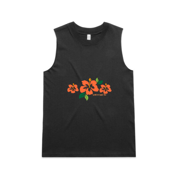 Hibiscus Trio - AS Colour Womens Heavy Faded Tank Thumbnail
