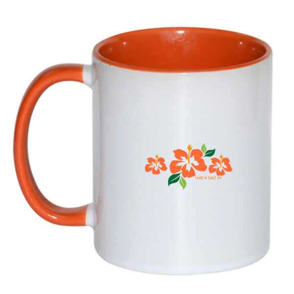 Hibiscus Trio  - Inner Coloured Mug Thumbnail