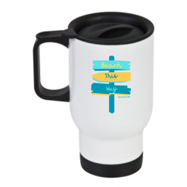 Beach this way  - Travel Mug Thumbnail