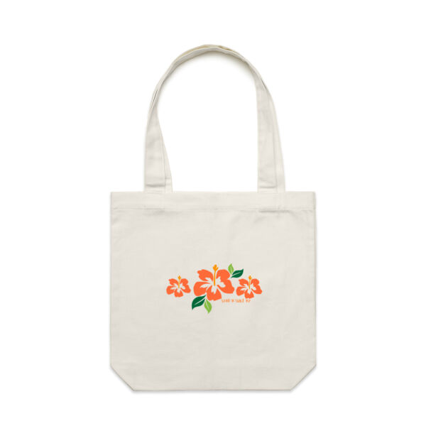 Hibiscus Trio  - AS Colour Carrie Tote Bag  Thumbnail