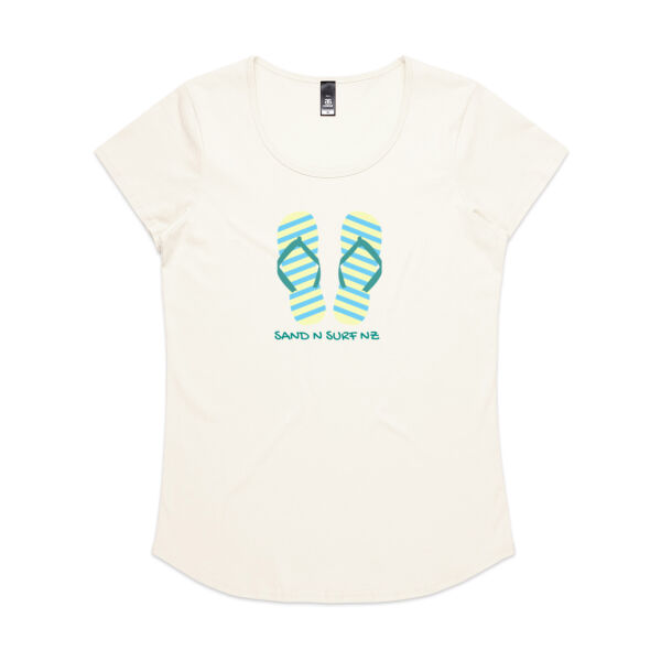 Mint flip flops - AS Colour Womens Mali Tee Thumbnail