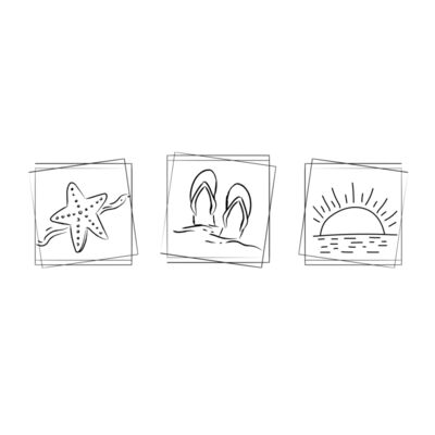 Starfish flip flops sun Thumbnail